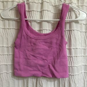 Rocks and rags pink ribbed tank